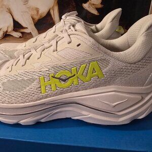 HOKA Men's Shoes Challenger 8 1168716-WNH White / Neon Hoka Citrus Running Sz 12